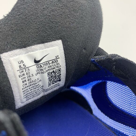 Nike Waffle One Men's Size 8.5 Blue Black Running Shoes (DA7995-400) - Picture 8 of 8